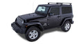 Rhino-Rack 07-18 Jeep Wrangler 2 Door SUV Vortex RLT600 2 Bar Backbone Roof Rack - Black