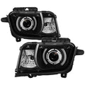 xTune 10-13 Chevy Camaro CCFL Halo Projector Headlights - Black (PRO-JH-CCAM10-LED-BK)
