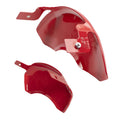 Set Of 4 Caliper Covers Engraved Front Mustang Engraved Rear 5.0 Red Powder Coat 2010-2014 Ford Mustang MGP Caliper Covers