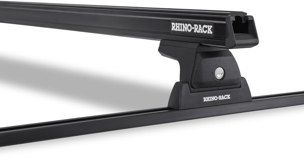Rhino-Rack 08-16 Ford F250 4 Door Pick Up Heavy Duty RLT600 Track Mount 1 Bar Roof Rack - Black