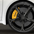 Set Of 4 Caliper Covers Engraved Front And Rear GMC Yellow Finish Black Characters 2007-2014 GMC Sierra MGP Caliper Covers
