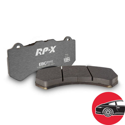 EBC Racing 13-15 Porsche 911 (991) GT3 3.8L (Cast Iron Rotor Only) RP-X Rear Brake Pads