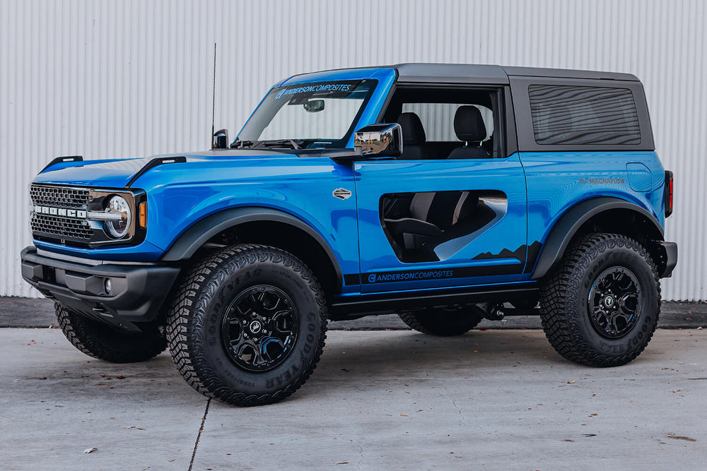 Anderson Composites 21-22 Ford Bronco 2DR Fiberglass Doors (Pair) w/ CF Inserts - Off Road