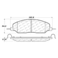 Centric C-TEK Semi-Metallic Brake Pads w/Shims - Front