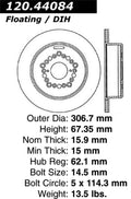 StopTech 5/93-98 Toyota Supra (Exc Turbo) Drilled Left Rear Rotor