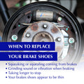 Centric 92-10 Lexus SC Premium Rear Drum Brake Shoes