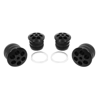 BMR 08-18 Dodge Challenger Aluminum Rear Cradle Bushings Kit - Black Anodized
