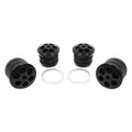 BMR 08-18 Dodge Challenger Aluminum Rear Cradle Bushings Kit - Black Anodized