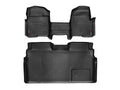 WeatherTech 11 Ford F-150 Front and Rear Floorliners - Over The Hump - Black