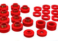 Energy Suspension Front Coil Spring Isolator Set - Red