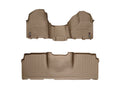 WeatherTech Tan Front and Rear Floorliners - Over The Hump Fits -20-11 Ram Truck 2500 3500 453281-450123