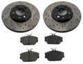 Street Axle Pack Drilled & Slotted, Front