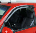 Westin 2002-2008 Dodge Ram Quad Cab Wade Slim Wind Deflector 2pc - Smoke