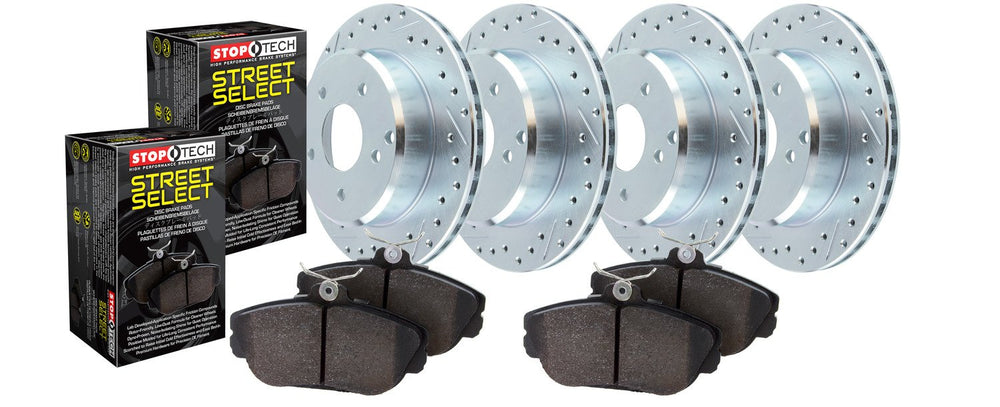 Select Sport Axle Pack, Drilled & Slotted, 4 Wheel