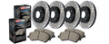 Street Axle Pack, Drilled & Slotted, 4 Wheel