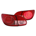 ANZO 2003-2008 Toyota Corolla LED Taillights Red Clear 4pc