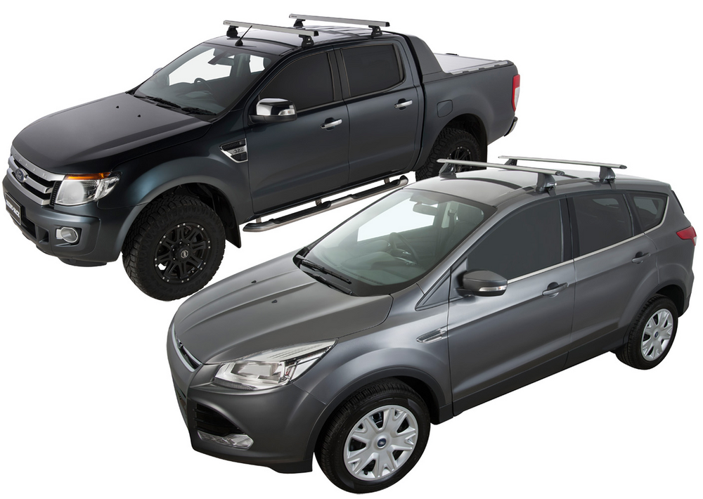 Rhino-Rack 07-17 Jeep Compass 4 Door SUV Heavy Duty 2500 2 Bar Roof Rack - Silver