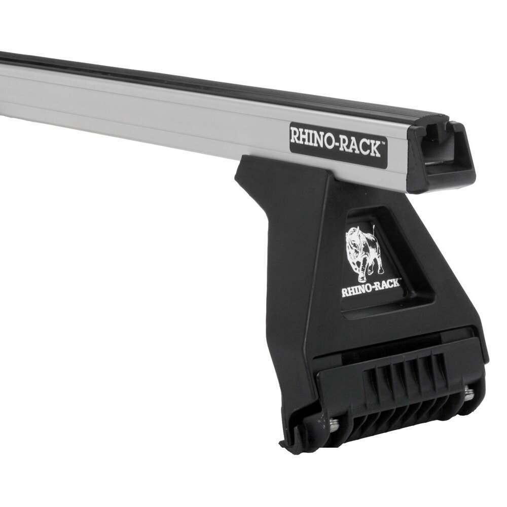 Rhino-Rack 03-21 Chevrolet Express 2 Door Van Heavy Duty RL150 2 Bar Roof Rack - Silver