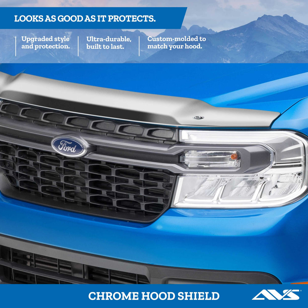 16C TACOMA CHROME HOOD SHIELD CHROME