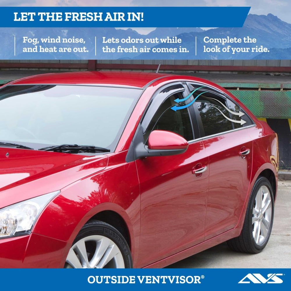 0814 FORD ESERIES VAN 2PC ORIGINAL VENTVISORSMOKE