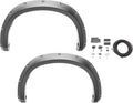 Black Pocket/Rivet Style Smooth Finish Rear Fender Flares For 22-26 Toyota Tundra Bushwacker