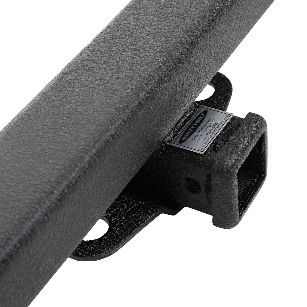 SRC Classic Rear Bumper W/ D Rings Black Textured 1976-1983 Jeep CJ5 76-06 Wrangler CJ/YJ/TJ/LJ Smittybilt