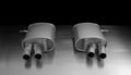 Remus Stainless Steel 84mm Angled Polished w/Carbon Ring Tail Pipe Set (Pair)