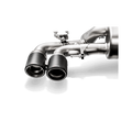 Akrapovic 18+ BMW M5 (F90) Evolution Tail Pipe Set (Carbon) w/ Red/White Akrapovic Logo