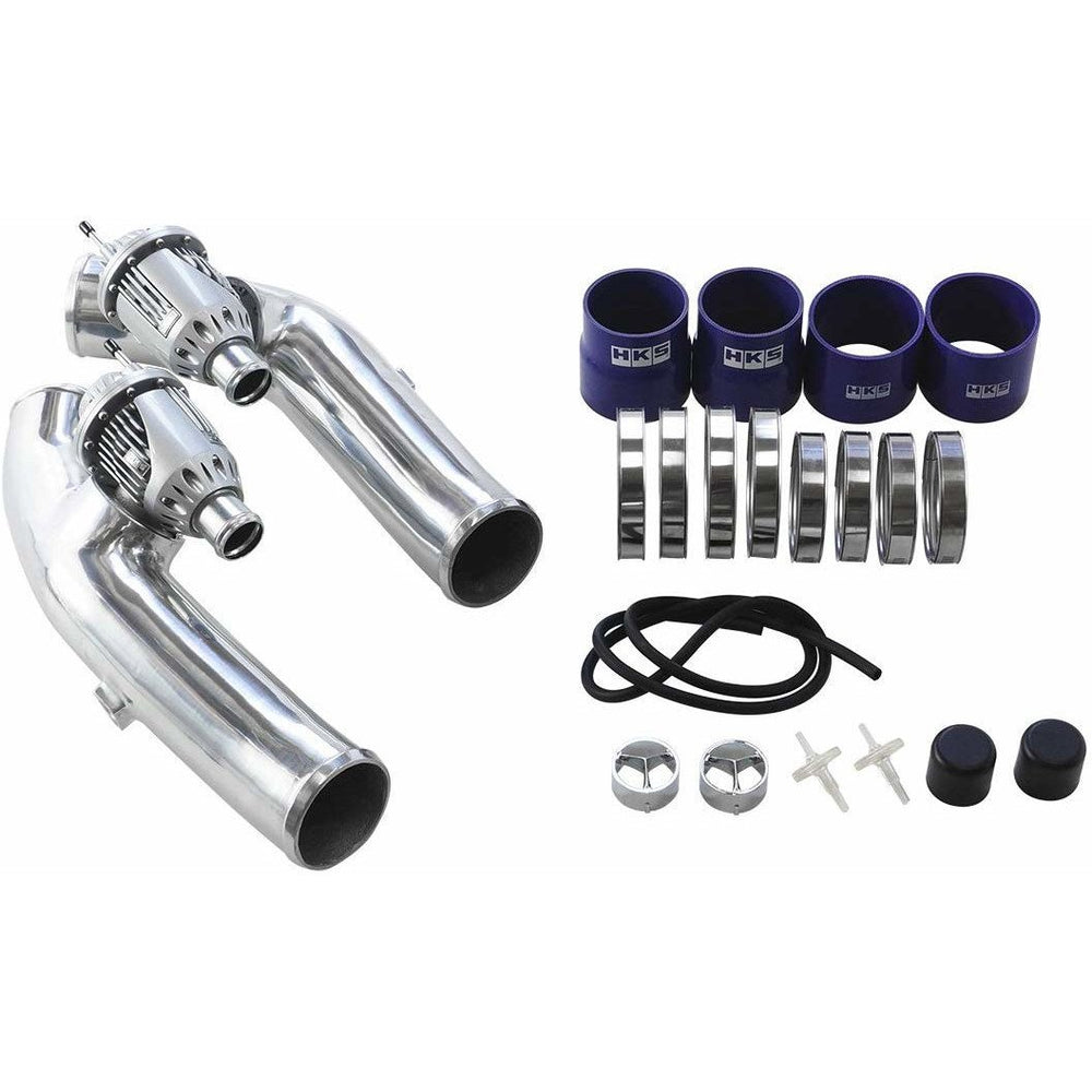 HKS 09-10 GT-R R35 SSQV4 BOV Kit Includes 2 SSQV & Polished Aluminum Pipes