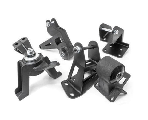 Innovative 00-05 Toyota MR2 Spyder 1ZZ Black Steel Mounts 95A Bushings (No Front Mount)