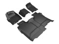 3D MAXpider 19-21 GMC Sierra Silverado Double/Crew Bench Seat Kagu 1st + 2nd Row Floormats - Black