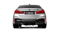 Akrapovic 18+ BMW M5 (F90) Rear Carbon Fiber Diffuser - High Gloss w/ Red/White Akrapovic Logo