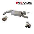 Remus 2012 BMW 3 Series F30 Sedan / F31 Touring Axle Back Exhaust w/Chrome Tail Pipe Set