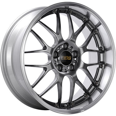 BBS RS-GT 19x8 5x114.3 ET45 Diamond Black Center Diamond Cut Lip Wheel - 82mm PFS Required