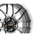 BBS RS-GT 19x8 5x114.3 ET45 Diamond Black Center Diamond Cut Lip Wheel - 82mm PFS Required