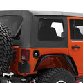 Soft Top OEM Replacement W/Tinted Windows Black Diamond 07-18 Wrangler JK 4 Door Smittybilt