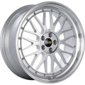 BBS LM 19x8.5 5x130 ET50 Diamond Silver Center Diamond Cut Lip Wheel - 71.6CB