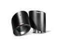 Akrapovic Replacement Carbon Fiber Tail Pipe - Single (Left Outside for S-AU/TI/6H)