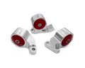 Innovative 92-95 Civic B/D Series Black Aluminum Mounts Solid Bushings (2 Bolt)