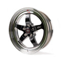 Weld S71 17x5 / 5x112 BP / 2.2in. BS Black Wheel (High Pad) - Non-Beadlock