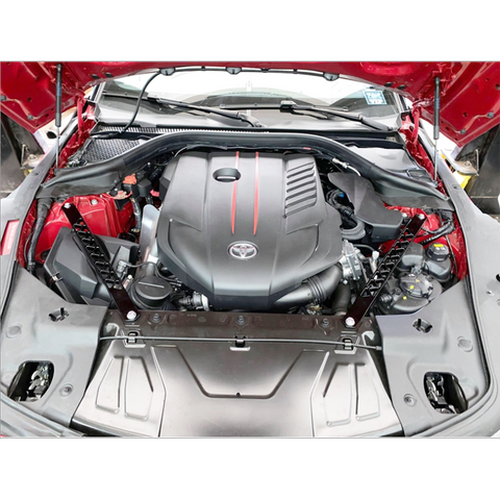 Torque Solution Billet Strut Cross Braces (Silver) Toyota GR Supra MKV A90 / A91