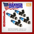 Injector Dynamics 2600-XDS Injectors - 60mm Length - 11mm Top - Denso Lower Cushion (Set of 4)