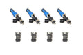 Injector Dynamics 2600-XDS Injectors - 60mm Length - 11mm Top - Denso Lower Cushion (Set of 4)