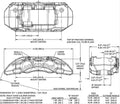 Wilwood Caliper-TX6R- L/H - Clear 1.75/1.62/1.62in Pistons 1.38in Disc