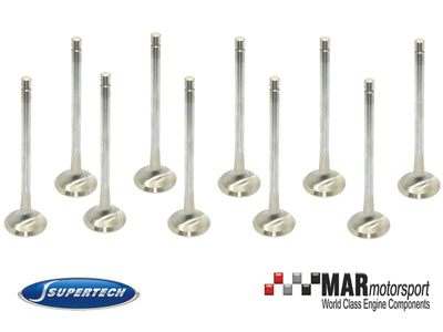 Supertech Audi/VW 2.0T FSI 16V Inconel Exhaust Valve - Set of 10