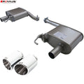 Remus Stainless Steel 102mm Angled Rolled Edge Chrome w/Adj Clamp Tail Pipe Set (Pair)