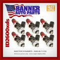 Injector Dynamics 2600-XDS Injectors - 48mm Length - 11mm Top - S2000 Lower Config (Set of 6)