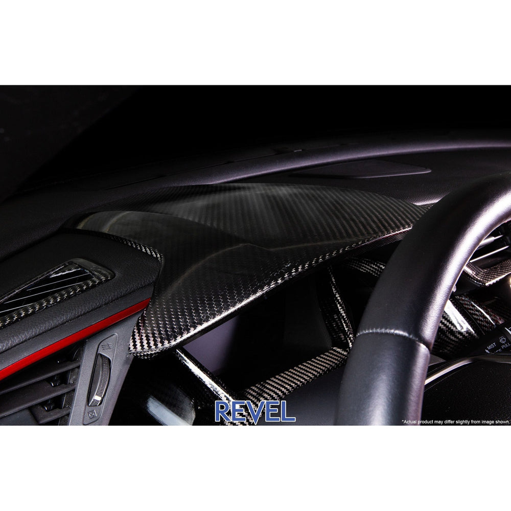 Revel GT Dry Carbon Center Dash Cover 16-18 Honda Civic - 1 Piece