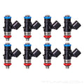 Injector Dynamics 1340cc Injectors- 34mm Length-No Adapt Top(14mm O-Ring)/15mm Low O-Ring(Set of 8)
