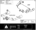 Remark 2022+ Subaru BRZ/Toyota GR86 Axle Back Exhaust w/Titanium Double Wall Tip